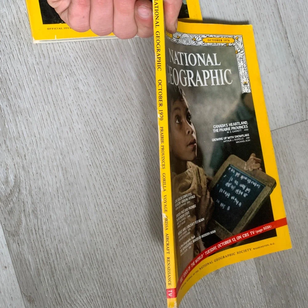 Vintage National Geographic Magazine July 1970 October 1970‎ Lot of 2 Vol 138